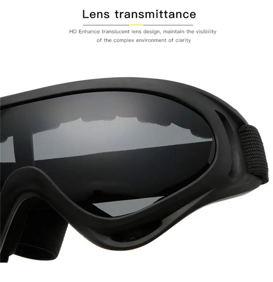 Motorcycle goggles HD lens close-up clear visibility riding