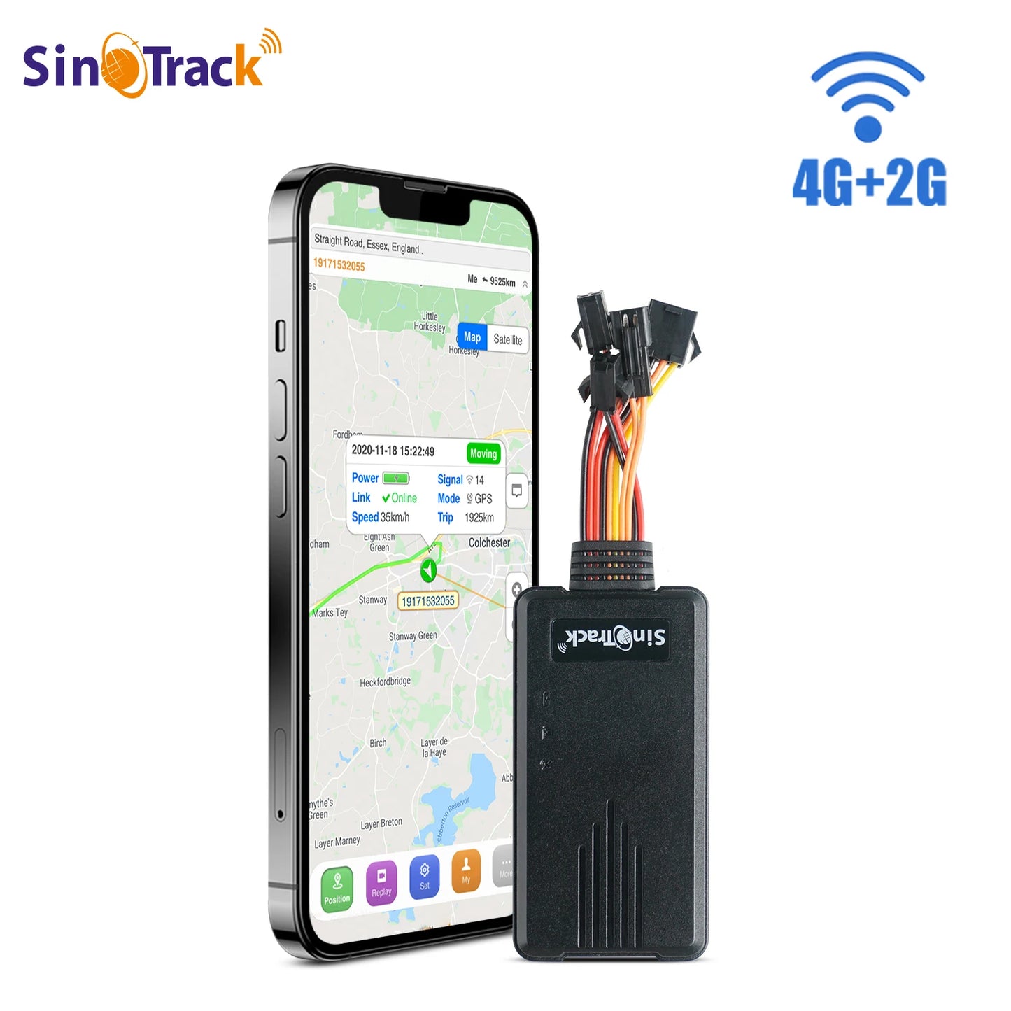 SinoTrack 4G 2G GPS tracker with mobile app