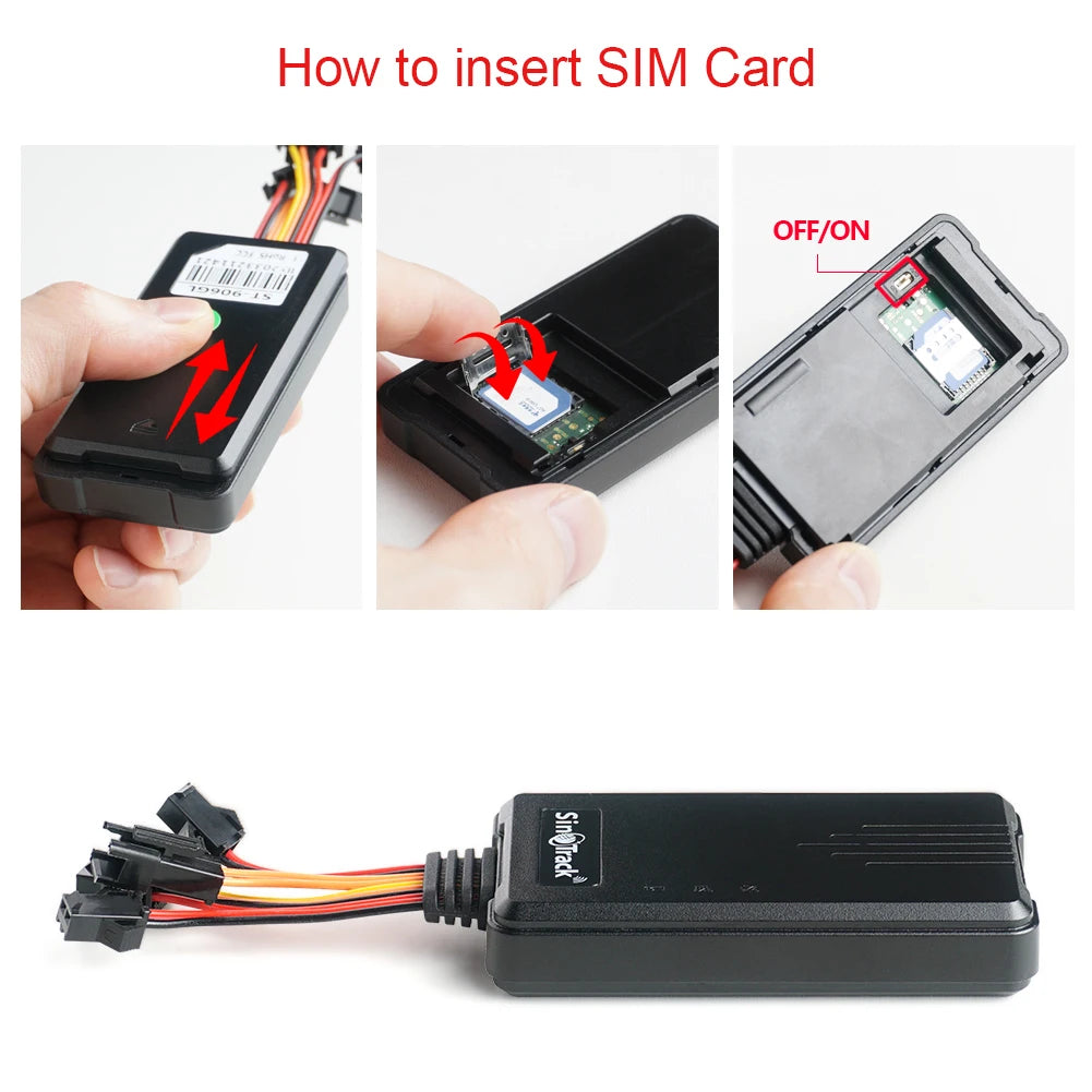 SinoTrack GPS tracker SIM card installation guide