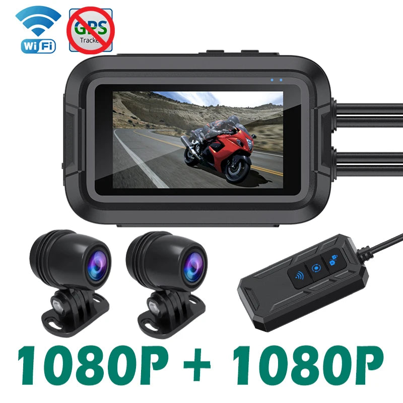 Kocam motorcycle dash cam V1 dual 1080P with WiFi no GPS