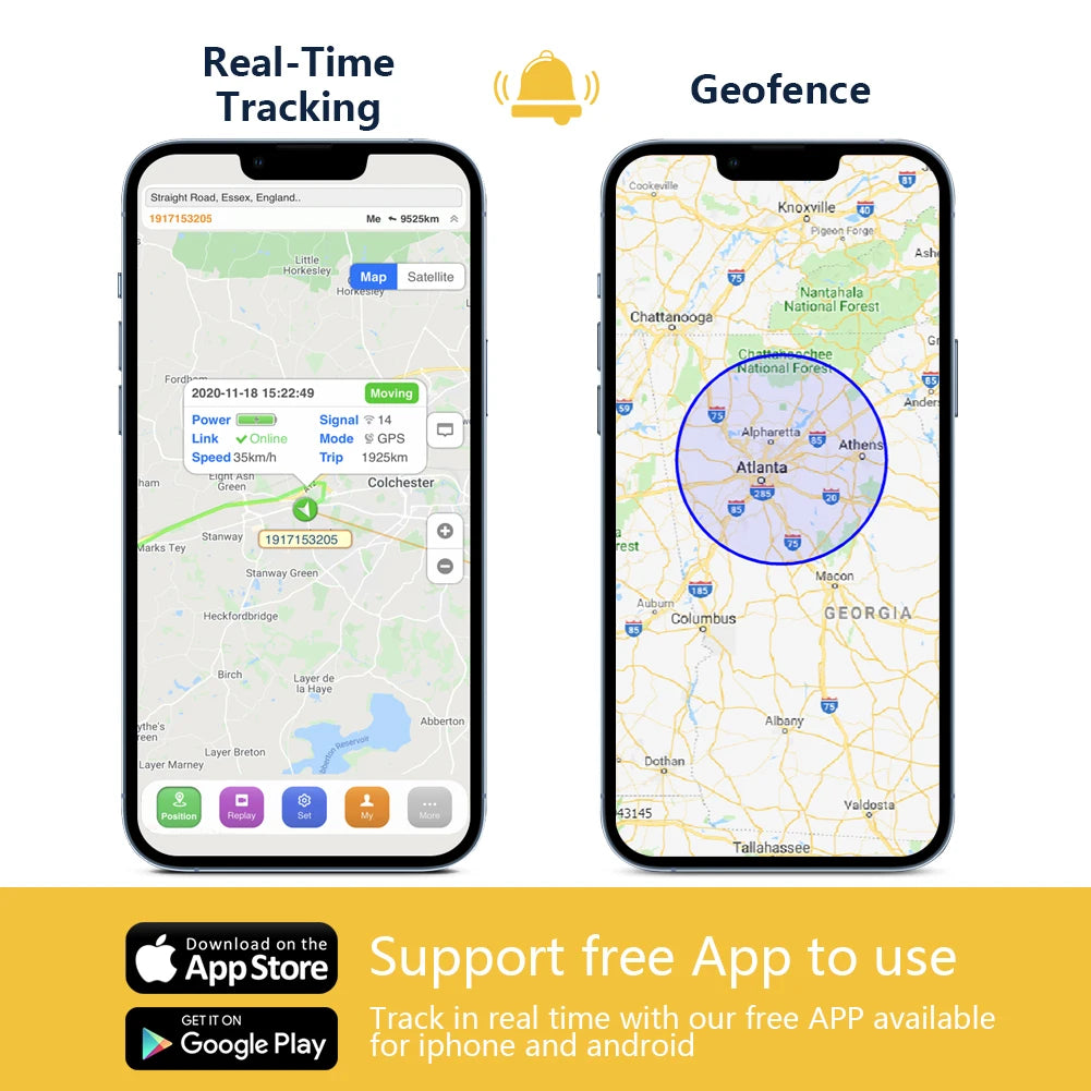 SinoTrack GPS tracker real-time tracking and geofence mobile app