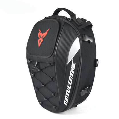 Motocentric motorcycle tail bag red front view