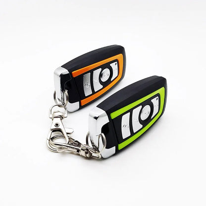 Motorcycle alarm system color remote controls orange and green
