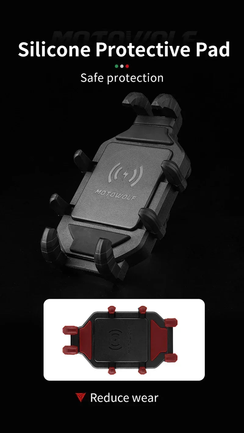 Motorcycle phone mount silicone protective pad anti-scratch reduce wear phone protection